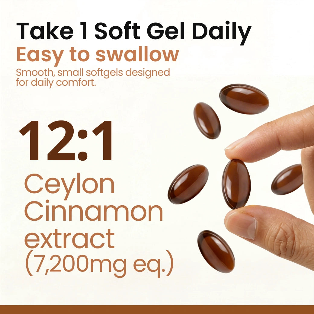 Cannella di Ceylon (equivalente a 7200 mg) con olio MCT